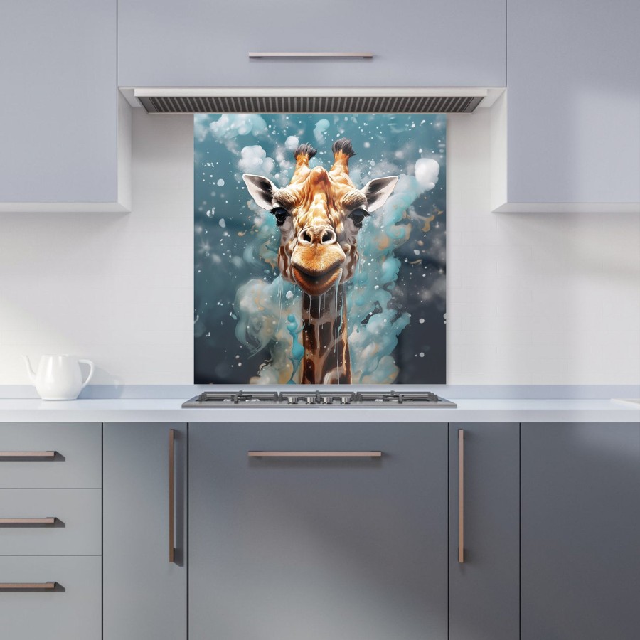 Click to view product details and reviews for Splashart Giraffe Face Kitchen Splashback W900mm X H750mm.