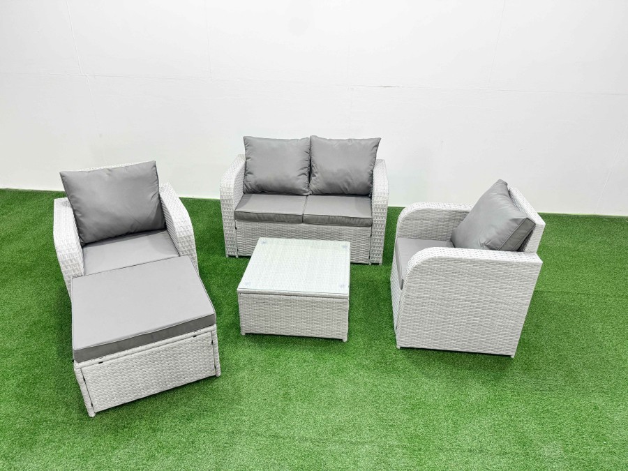 Click to view product details and reviews for Fimous Light Grey Pe Wicker Rattan Garden Furniture Set Sofa Set Reclining Adjustable Chair Square Coffee Table 5 Seater With Footstool. Click to view product details and reviews for Fimous Light Grey Pe Wicker Rattan Garden Furniture Set Sofa Set Reclining Adjustable Chair Square Coffee Table 5 Seater With Footstool.