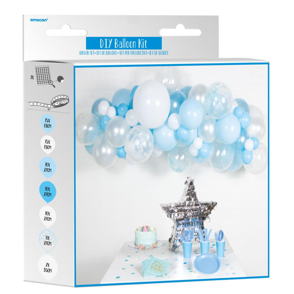 Click to view product details and reviews for 4m Latex Balloon Arch Decoration Set Blue.