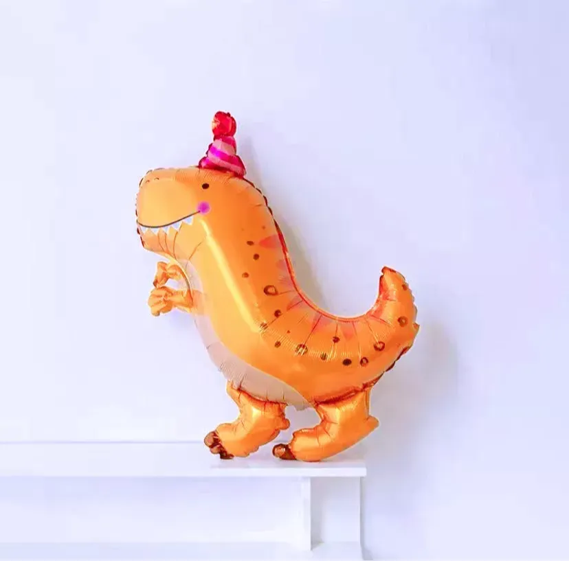 Cute Dinosaur Foil Balloon - Self-Sealing, Reusable Party Decor