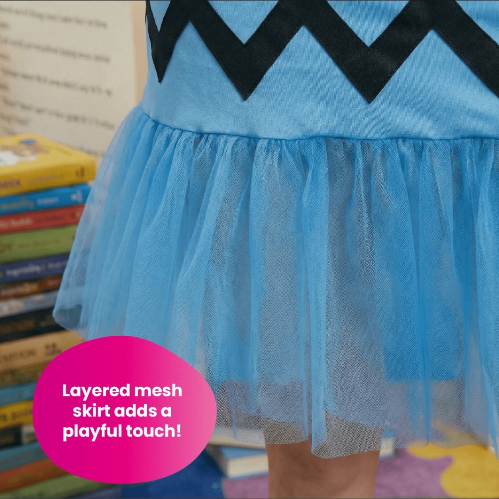 Girls Blue Crayon Dress