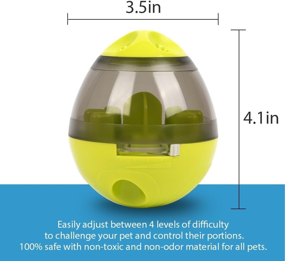 Interactive Dog Treat Dispenser Ball – Adjustable, Durable, Slow Feeder Toy