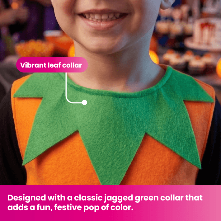 Kids Pumpkin Costume | 2 Pcs | Costume & Hat
