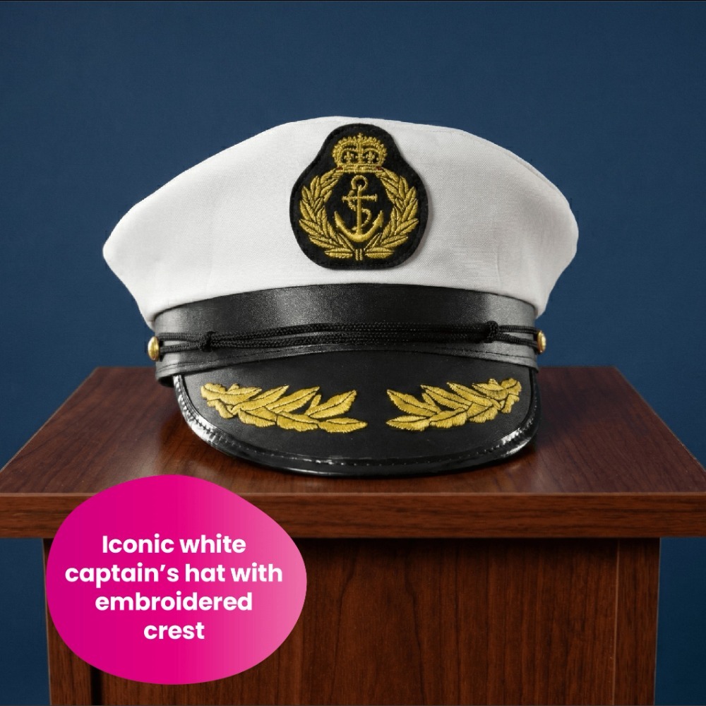 Adults Sailor Captain Costume | 2 Pcs | Jacket & Trousers