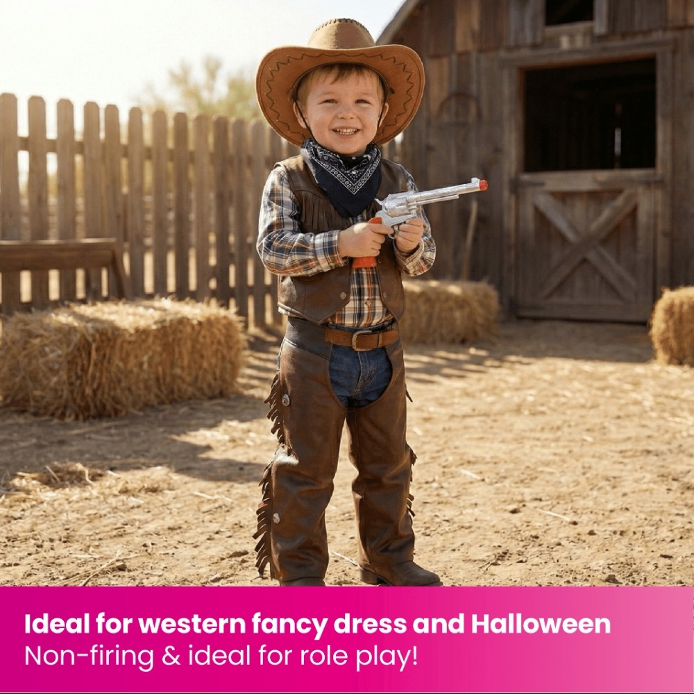 Classic Western Silver Toy Gun Accessory