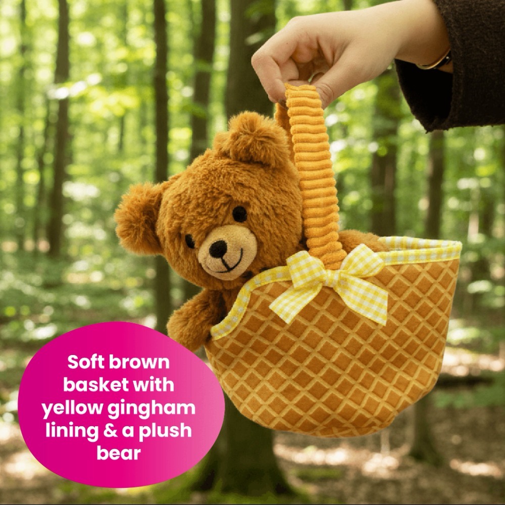 Girls Goldilocks Costume | 3 Pcs | Dress, Soft Basket & Bear