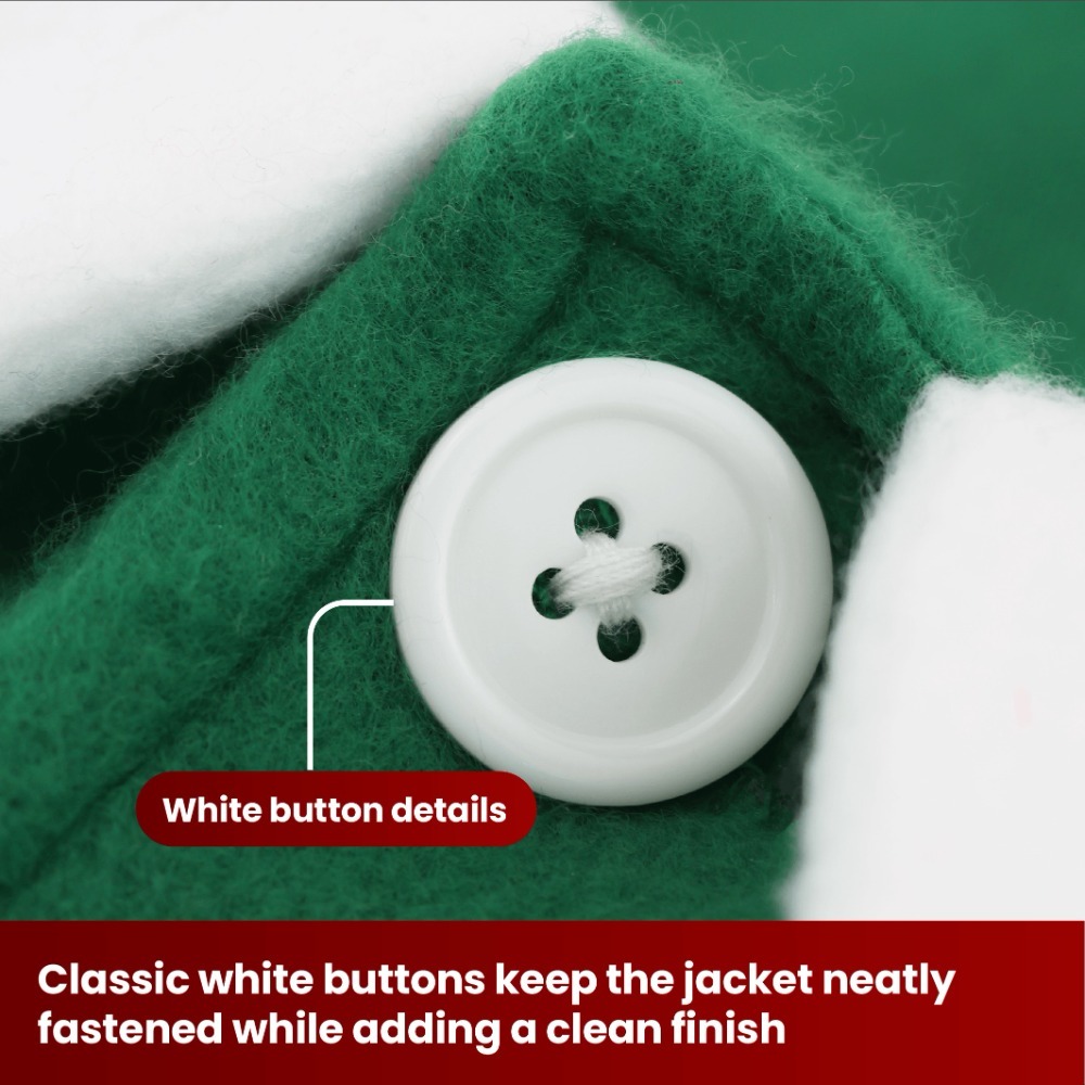 Adults Friendly Elf Costume | 4 Pcs | Jacket, Trousers, Belt & Hat