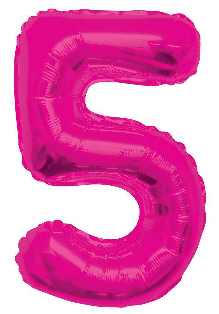Click to view product details and reviews for 5 Pink 34 Numeral Balloon.