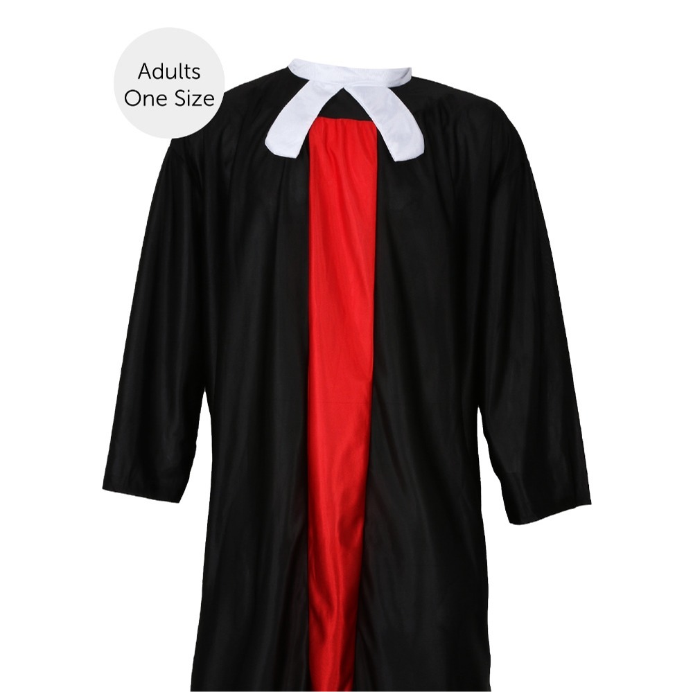 Adults TV Judge Costume Set - Robe & Glasses