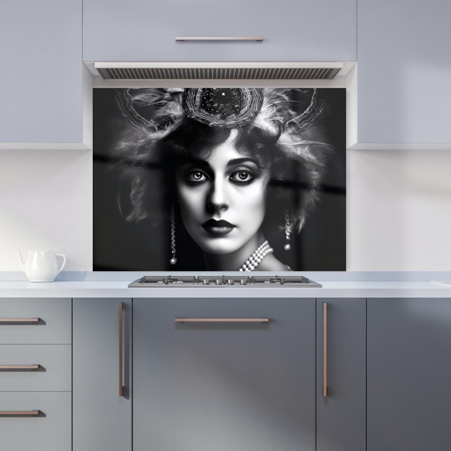 Click to view product details and reviews for Edwardian Showgirl Splashart Kitchen Splashback W595mm X H745mm.