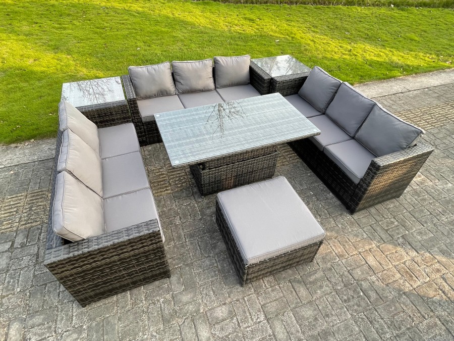 Click to view product details and reviews for U Shape Rattan Gardern Furniture Dining Sofa Set Adjustable Rising Table Extra Big Foostool. Click to view product details and reviews for U Shape Rattan Gardern Furniture Dining Sofa Set Adjustable Rising Table Extra Big Foostool.