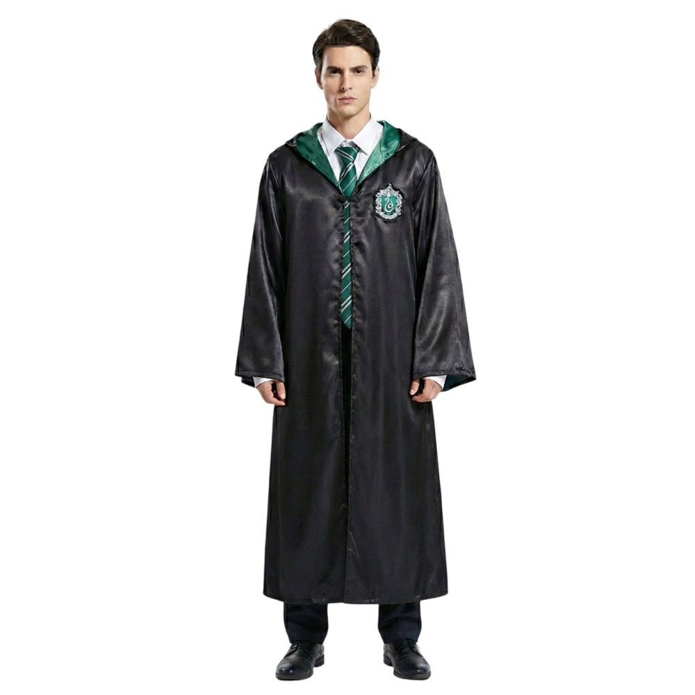 Adults Harry Potter Costume | Slytherin Cloak, Tie & Tattoos