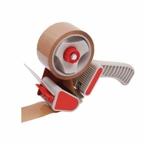 50mm Heavy Duty Metal Packing Tape Parcel Hand Dispenser Gun + 1 Free Roll Tape