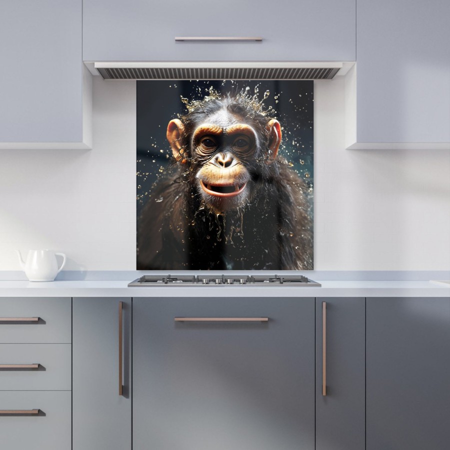 Click to view product details and reviews for Realistic Monkey Face Splashart Kitchen Splashback W900mm X H750mm.