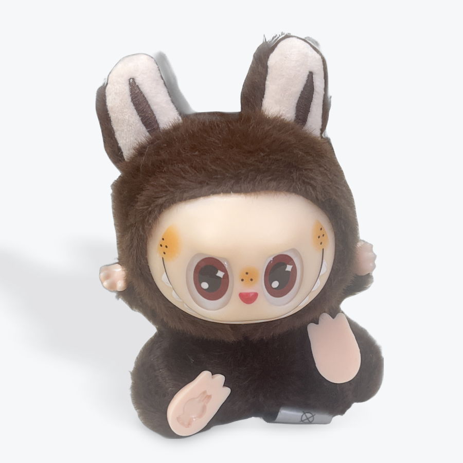 Click to view product details and reviews for New Labubu Has A Seat And Macaron Vinyl Face Doll Backpack Decorated Pendant Brown.
