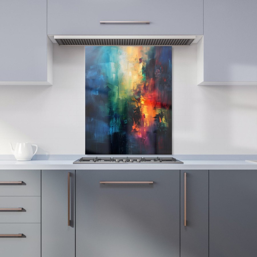 Click to view product details and reviews for Colourful Chaos Urban Dreamscape Kitchen Splashback W600mm X H750mm.