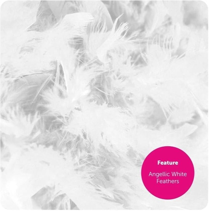 White Feather Boa Christmas Tree Decoration - Fluffy Festive Feather Tinsel