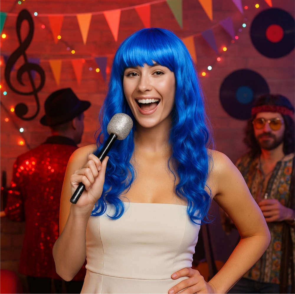 California Girl Accessory Set - Wig & Microphone