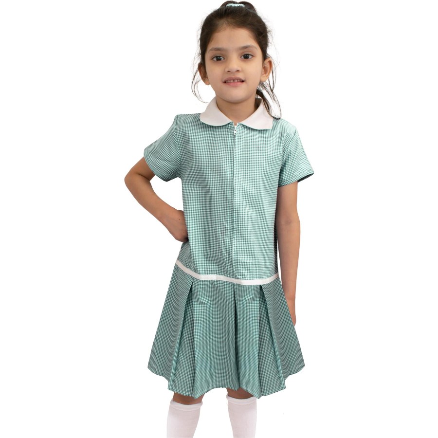 Click to view product details and reviews for Kids Girls Gingham School Dress Zip Up Check Dresses With Matching Scrunchies 10 11 Years Blue.