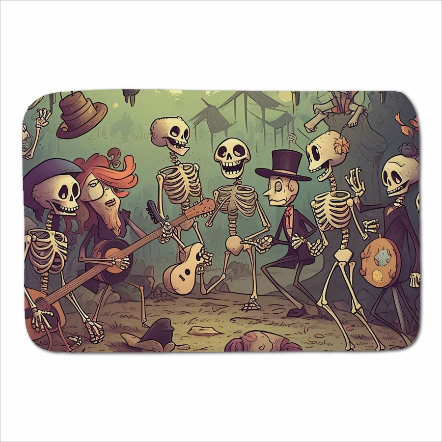 Click to view product details and reviews for Cartoonish Skeletons Having A Party Sherpa Blanket.