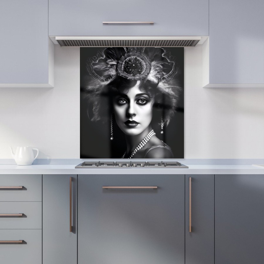 Click to view product details and reviews for Edwardian Showgirl Splashart Kitchen Splashback W700mm X H750mm.
