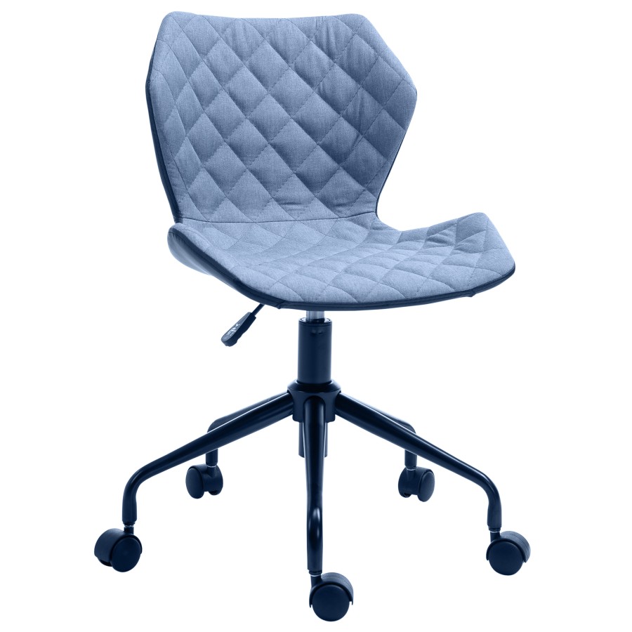 Click to view product details and reviews for Homcom Home Office Swivel Desk Chair Nylon Wheels Adjustable Height Linen Blue.