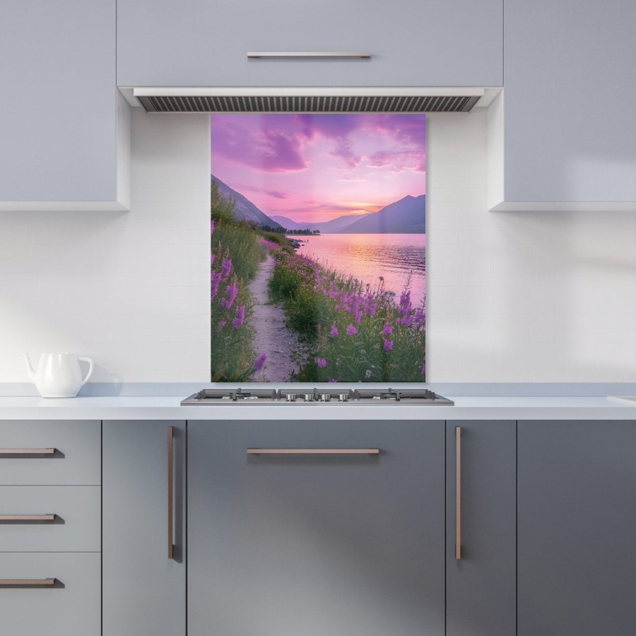 Click to view product details and reviews for Twilight Path By The Lake Kitchen Splashback W600mm X H750mm.