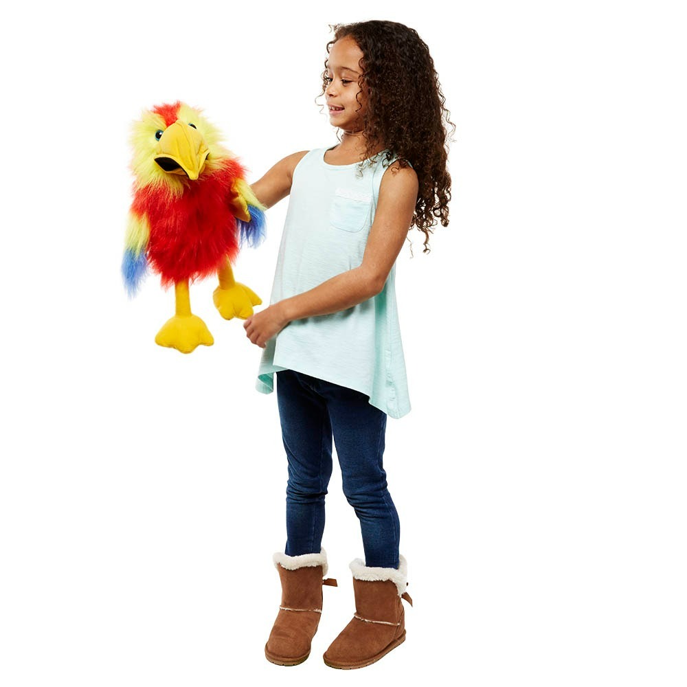 Scarlet Macaw Hand Puppet-Large Bird