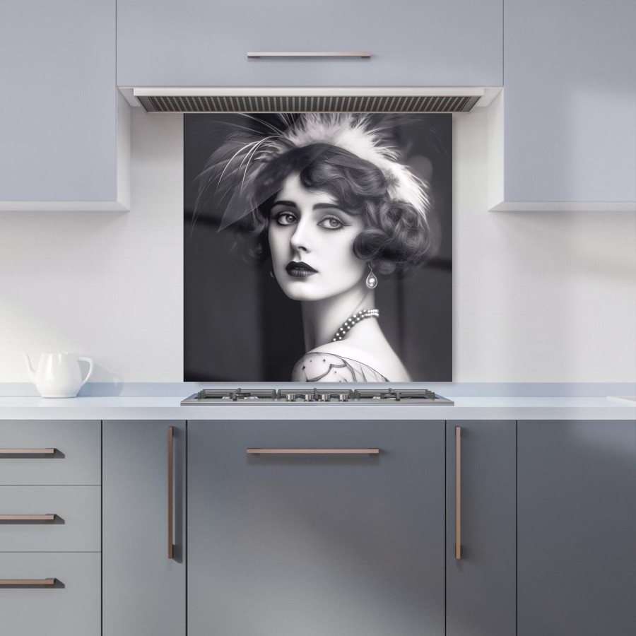Click to view product details and reviews for Glamorous Edwardian Showgirl Kitchen Splashback W600mm X H600mm.