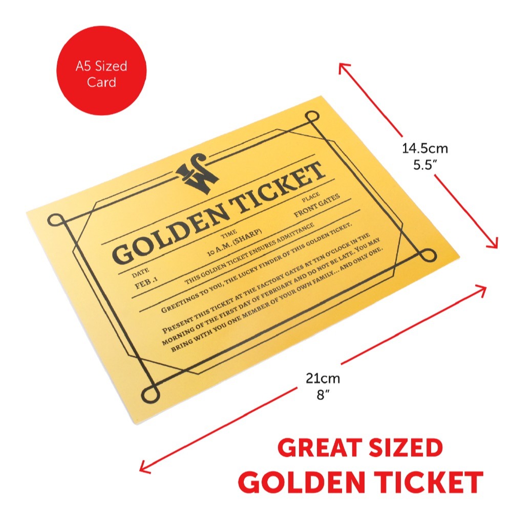 Ladies Spoilt Golden Ticket Winner Costume - Choose your Accessories