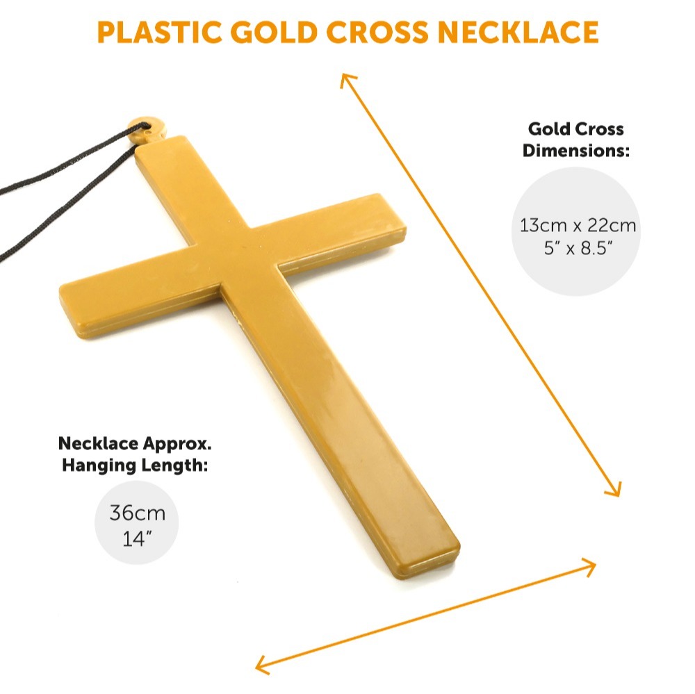 Adults Nun Demon Costume with Cross Necklace