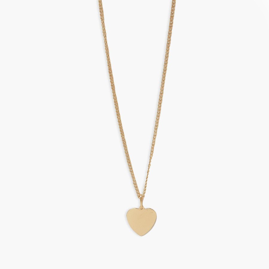 54 FLORAL HEART PENDANT NECKLACE CHAIN - GOLD