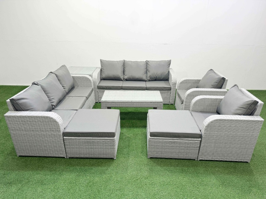 Click to view product details and reviews for Fimous Pe Rattan High Back Lounge Sofa Set Patio Oblong Coffee Table Chairs Set With 3 Seater Sofa Reclining Chair 2 Big Footstool Side Table Light. Click to view product details and reviews for Fimous Pe Rattan High Back Lounge Sofa Set Patio Oblong Coffee Table Chairs Set With 3 Seater Sofa Reclining Chair 2 Big Footstool Side Table Light.