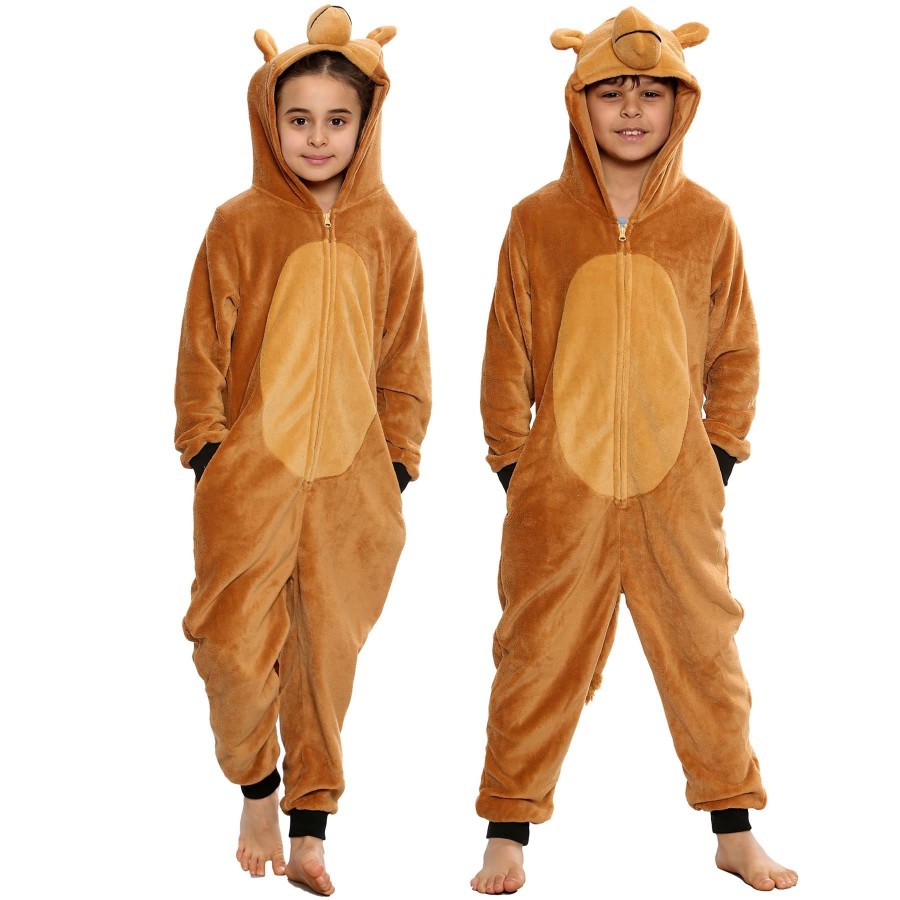 Click to view product details and reviews for Kids Fleece A2z Onesie One Piece Jumpsuit Camel Costume Xmas Gift Boys Girls 7 8 Years Camel.