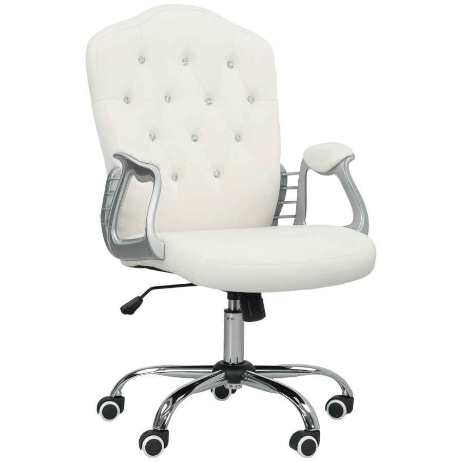 Click to view product details and reviews for Vinsetto Home Office Chair Velvet Computer Chair Button Tufted Backrest With Swivel Wheels Adjustable Height And Tilt Function Cream White. Click to view product details and reviews for Vinsetto Home Office Chair Velvet Computer Chair Button Tufted Backrest With Swivel Wheels Adjustable Height And Tilt Function Cream White.