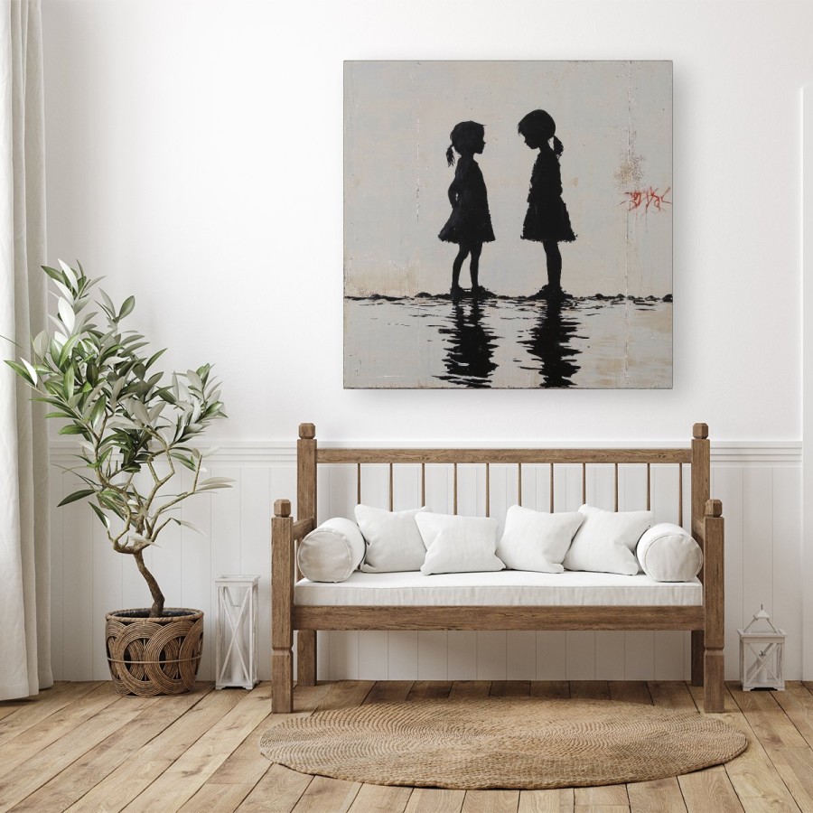 Click to view product details and reviews for Silhouettes In The Rain Canvas Large 30 X 30.