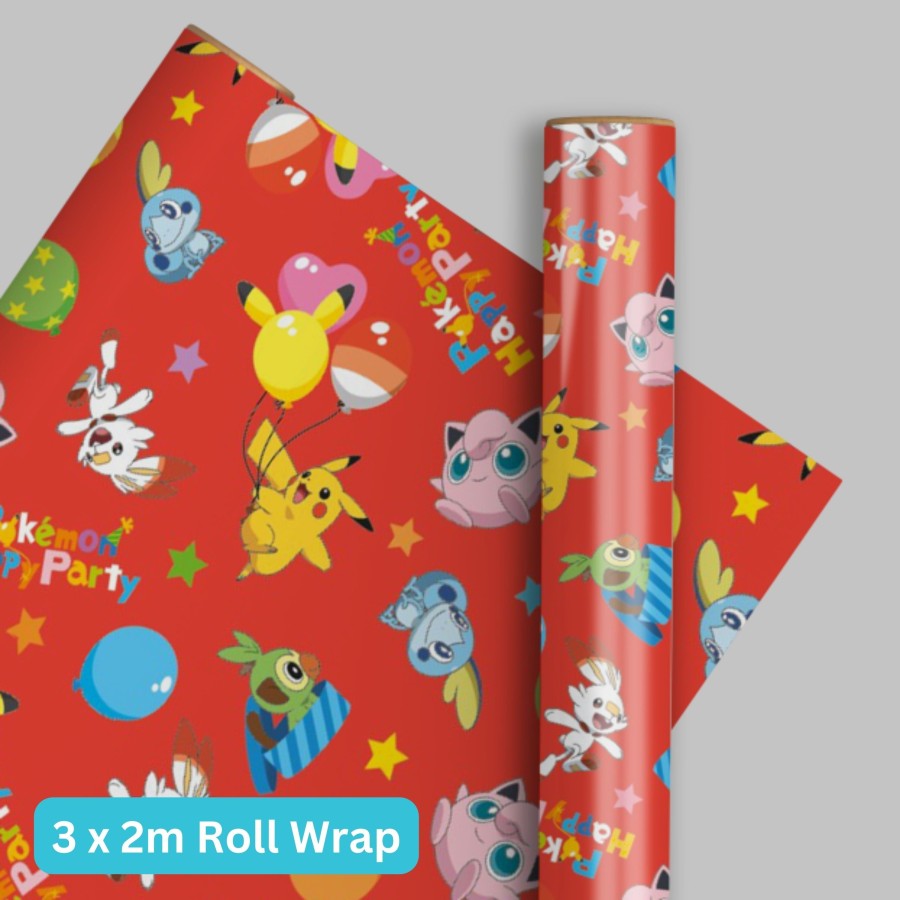 Click to view product details and reviews for Pokemon 2m Roll Wrapping Paper 3 Pack Bundle.