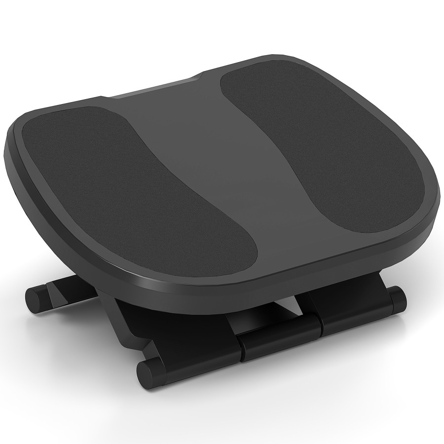 Click to view product details and reviews for Homcom Footrest Adjustable Height Angle 0 30 Degree For Better Posture At Office Grey.