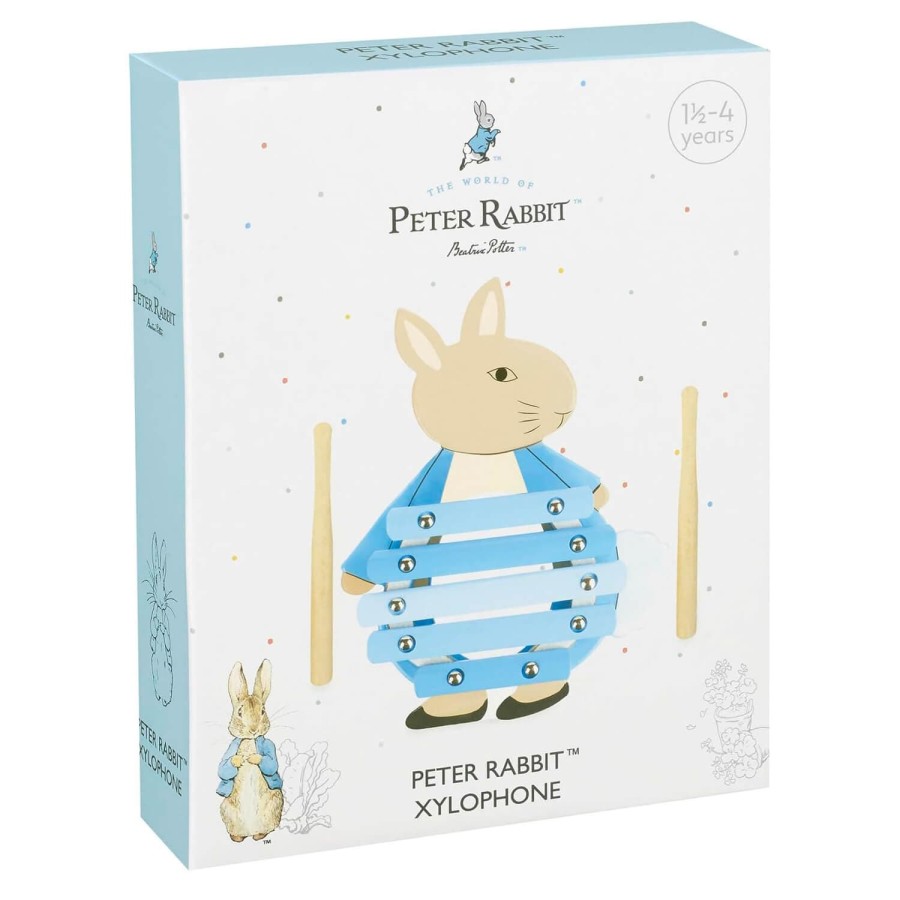 Wooden Peter Rabbit Xylophone Fun Music Making Toy For Toddlers