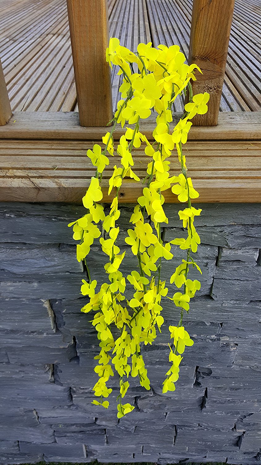 Click to view product details and reviews for Best Artificial 80cm Silk Trailing Vine Flower Plant Wedding Garland Ivy Yellow.