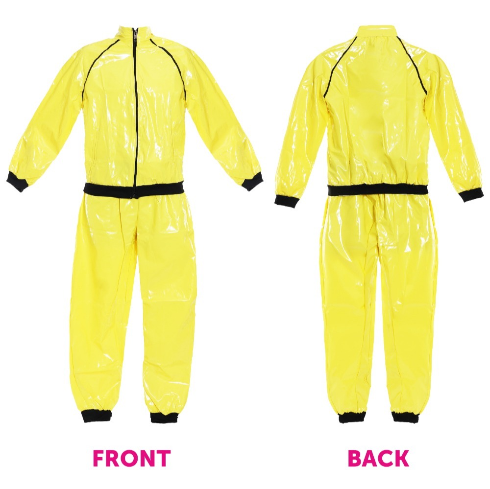 Adults Funny 90's Rapper Costume - Yellow Hat, Glasses & Goatee