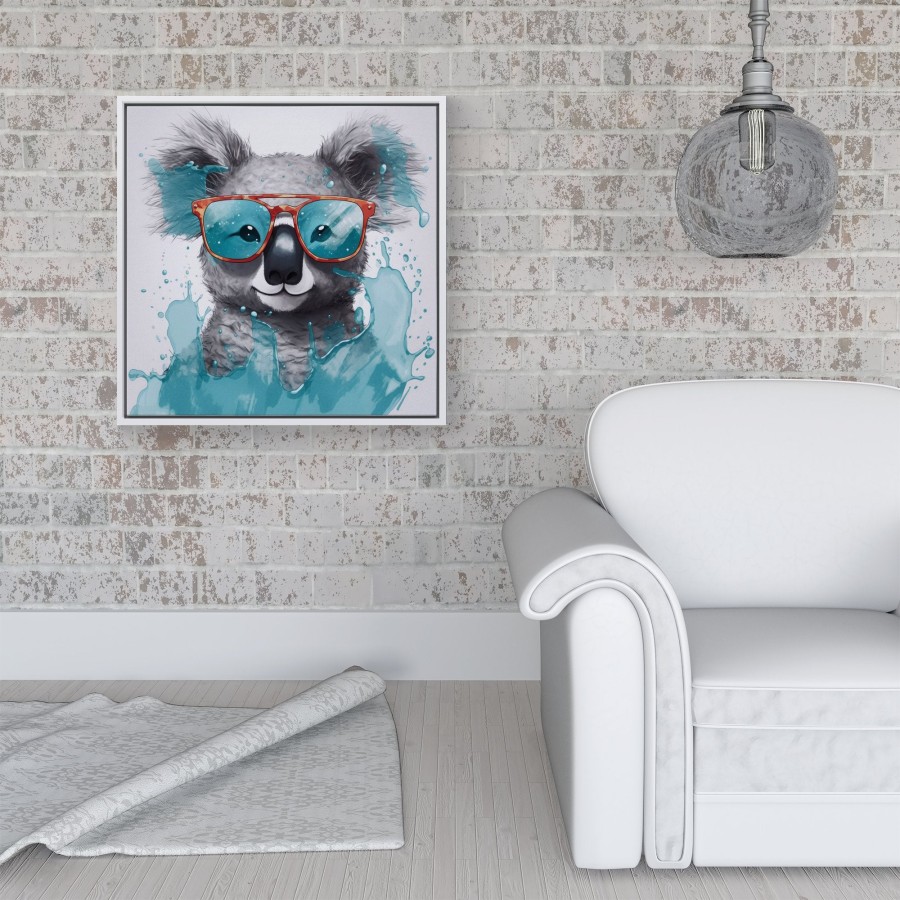 Click to view product details and reviews for Splashart Koala In Glasses Framed Canvas 16 X 16 White. Click to view product details and reviews for Splashart Koala In Glasses Framed Canvas 16 X 16 White.