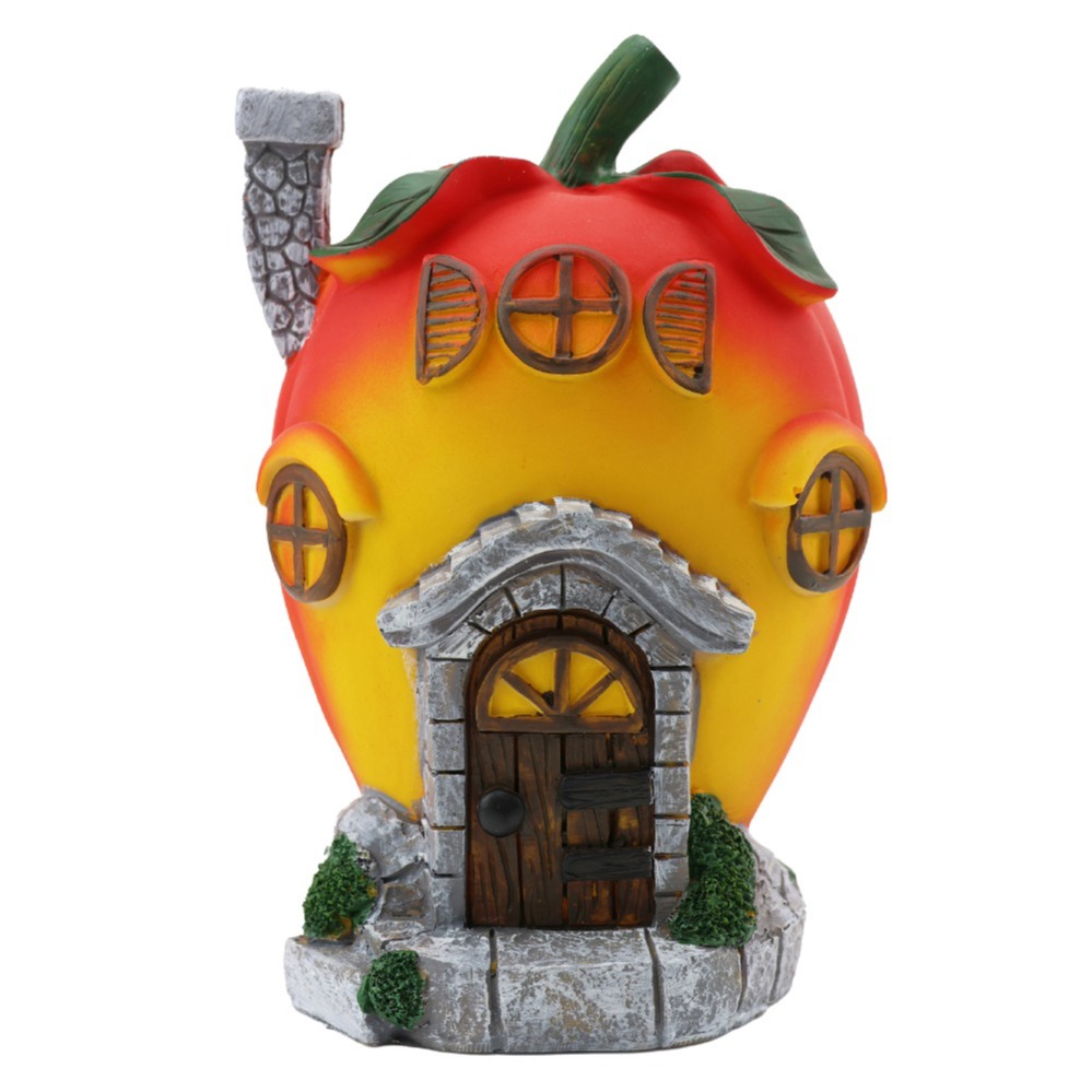 Apple Apartment 13 x 8 x 20cm - Secret Fairy Garden Resin Decorations