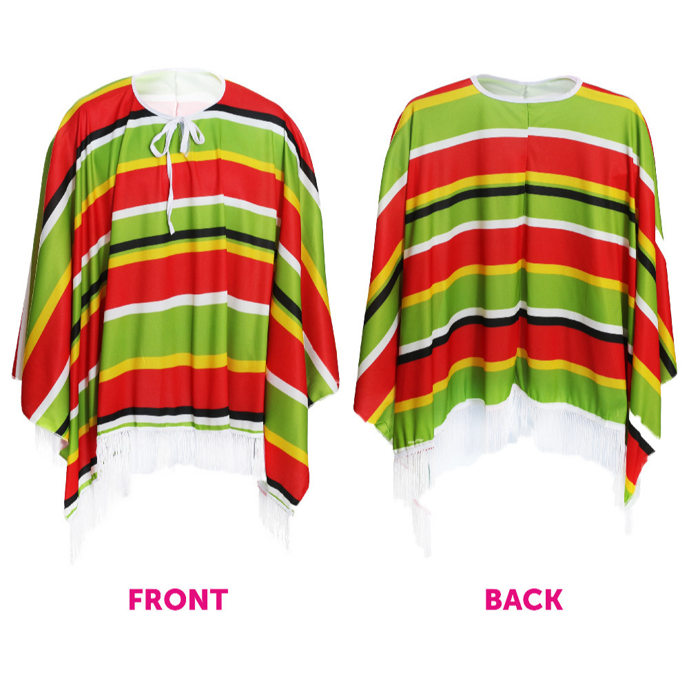 Childs Multicolour Mexican Poncho