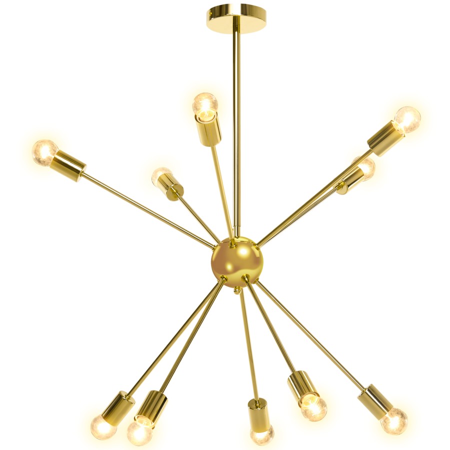 Click to view product details and reviews for Homcom 10 Light Modern Sputnik Chandelier Pendant Ceiling Lights For Bedroom. Click to view product details and reviews for Homcom 10 Light Modern Sputnik Chandelier Pendant Ceiling Lights For Bedroom.