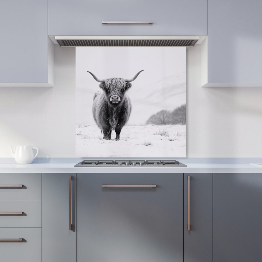 Click to view product details and reviews for Lone Highland Cow Kitchen Splashback W600mm X H600mm.