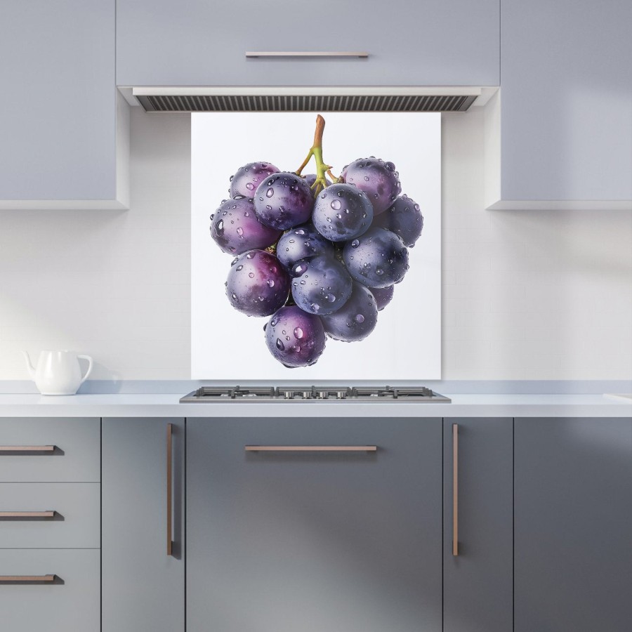 Click to view product details and reviews for Glistening Grapes Cluster Kitchen Splashback W700mm X H650mm.
