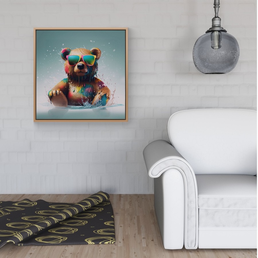 Click to view product details and reviews for Splashart Bear In Glasses Framed Canvas 30 X 30 Black. Click to view product details and reviews for Splashart Bear In Glasses Framed Canvas 30 X 30 Black.