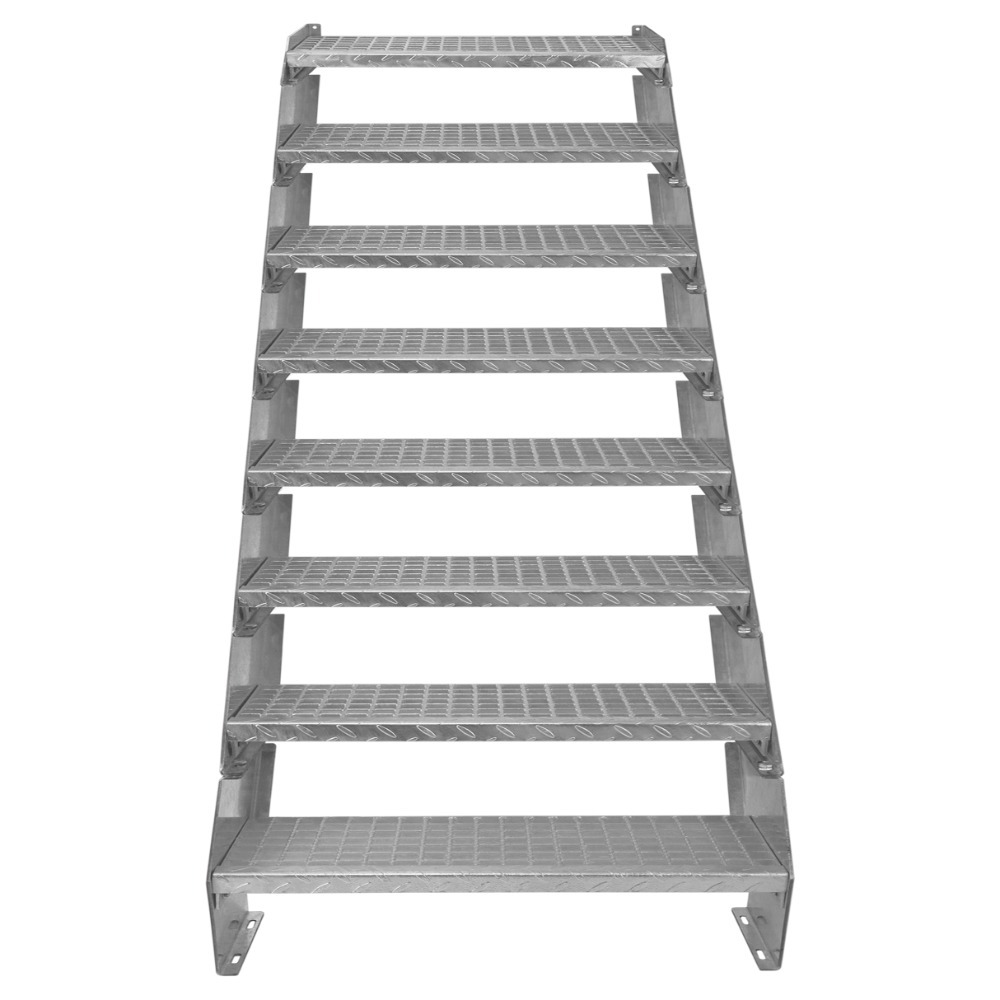 Galvanised Adjustable Steps - 8 Steps 900mm