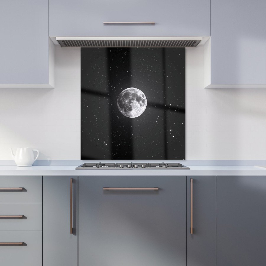 Click to view product details and reviews for Lunar Glow In The Night Sky Kitchen Splashback W700mm X H750mm.